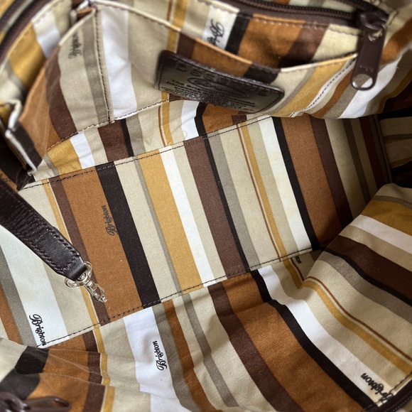 Brighton - Floral Shoulder Bag. Cream/Brown - Picture 5 of 8